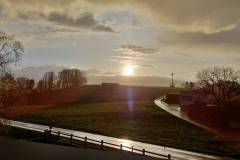 Sonnnenaufgang von Plötzenedt gesehen