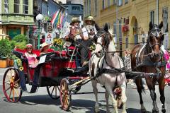 Kutschengala 2021 in Bad Ischl - Hier das Ottnanger Gespann mit Franz Hüthmayr und Attila Soos