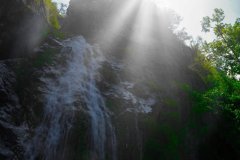 Selten zu sehen: Wasserfall am Badeplatz Miesweg