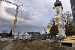 Hier war einmal der Kirchenwirt -  Jetzt entsteht an dieser Stelle ein neuer Wohnblock