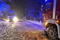 Anhaltender Schneefall- Die Feuerwehr hatte viel zu tun