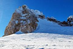 Aufstieg auf den Dachsteingletscher (2985 m) - Leider stark vereist, aber Traumwetter