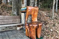 Auch ein origineller Sitzplatz beim Traunsteinblickbankerl