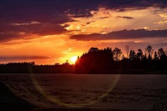 Sunset in Gampern