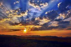 Ein wunderschöner Sonnenuntergang