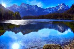 Leichte Eisbildung am Almsee