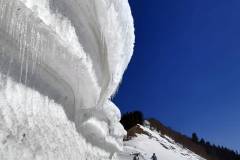 Schneewächte in den Bergen