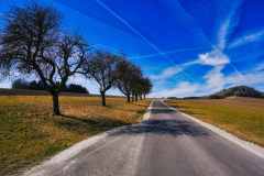 Rush hour am Himmel über Bruckmühl