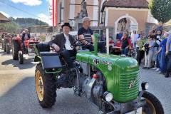 Pfarrer Konrad Enzenhofer - Oldtimer Traktorausfahrt am Steyr 15