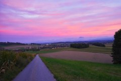 Abendrot über Ottnang